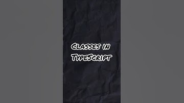 Classes in Typescript #coding #programming #codeblocks #typescript #javascript