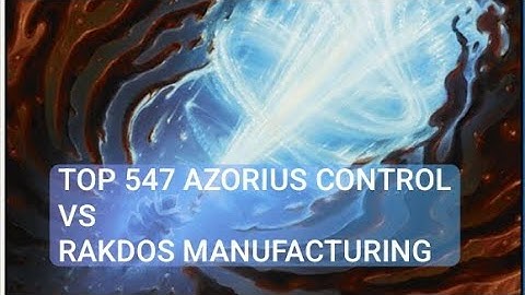 Top 547 Azorius Control vs Top 98% Rakdos Manufacturing | Standard | Mythic Rank | MTG Arena