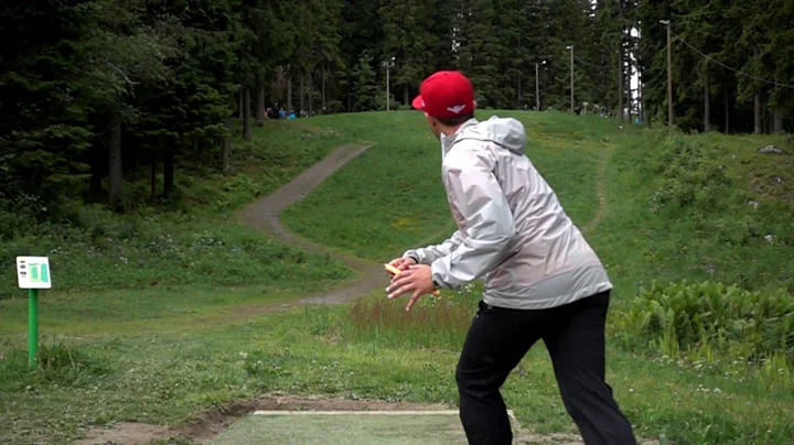 Paul McBeth tee shot (slow motion) on Hole 16 @ Pu...