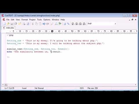 Beginner PHP Tutorial   36   String Functions Part 3