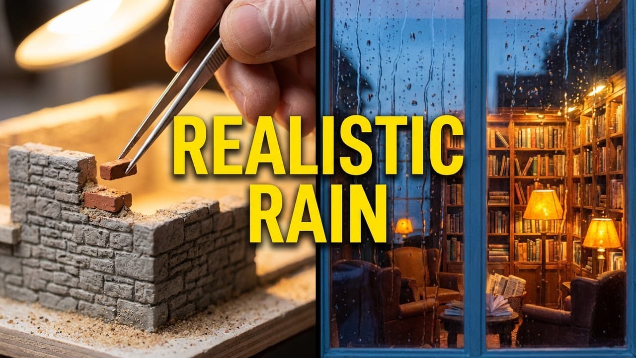 Building a Secret Miniature Library Inside a Bookshelf 📚 (Satisfying ASMR)