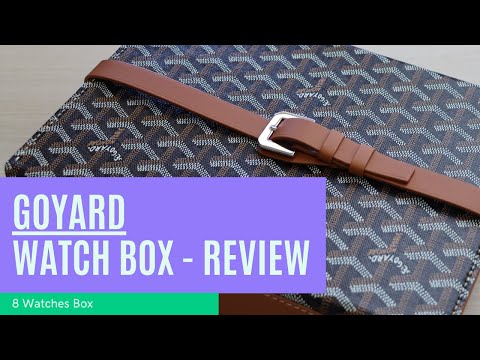 Goyard Black & Tan Watch Box Trunk