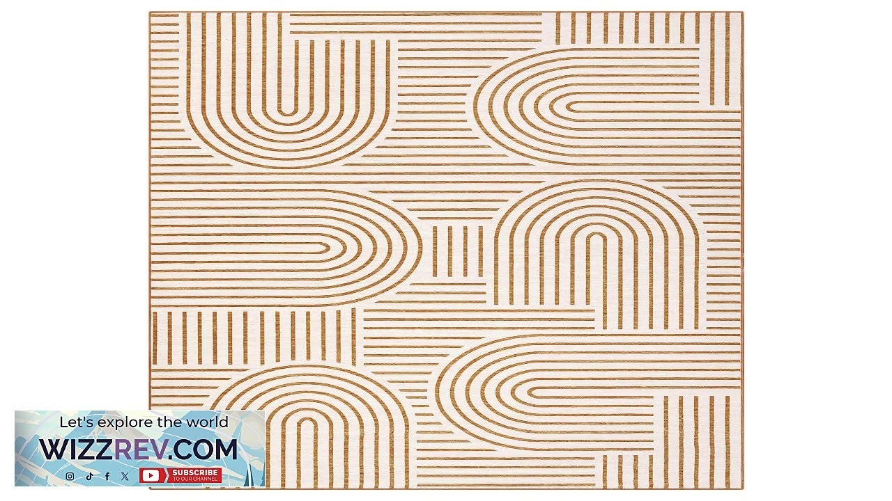 Моющийся ковер Garvee 8x10 для гостиной, абстрактный ковер.