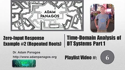 Difference Equation Zero-Input Response Example #2 (Repeated Roots)