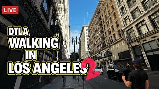 LIVE LOS ANGELES | DTLA Summer Walk - Parte dos | Downtown LA Live Cam