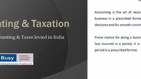 Lesson 1 - Introduction to Accounting and Taxation - English