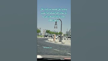 وَجَاءُوا عَلَىٰ قَمِيصِهِ بِدَمٍ كَذِبٍ #سورة_يوسف  (18) 