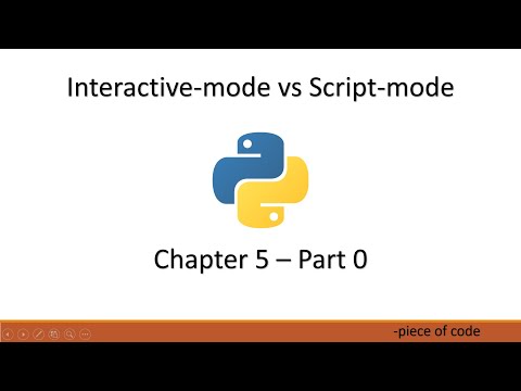 Interactive-mode Vs Script-mode | Chapter-5 | Part- 0 | CS | Python in Tamil | Piece of Code |