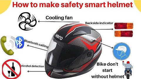 how to make smart cooling helmet | how to make smart sefty helmet | science project