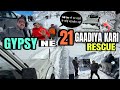 Aaj to Maut ☠️ Dekh li | 21 Gaadiyo ko Rescue 🛟 kiya | Thar Hilux sab Fail ? #gypsy #4x4 #snowstorm