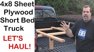 Hauling Rack For Plywood Full Sheet Goods In A Short Bed Truck And Save Space