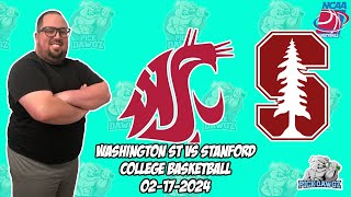 Washington State vs Stanford 2/17/24 Free College Basketball Picks and Predictions  | NCAA Tips