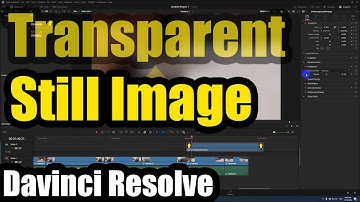 How to make Still Image Transparent (Davinci Resolve, Composite, Opacity, PNG,JPG)