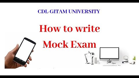 CDL-GITAM MOCK TEST FOR FINAL YEAR STUDENTS