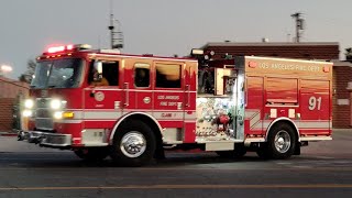 LAFD Engine 91 Responding