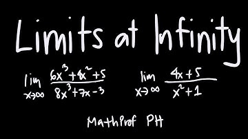 Limits at Infinity Part 1 Differential Calculus Feliciano and Uy Exercise 1.4