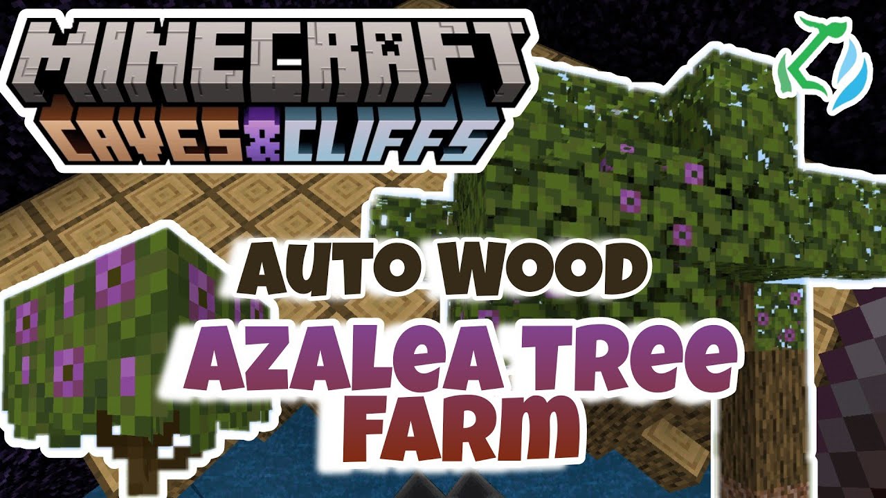 MCPE | Auto Azalea Tree Farm/Auto Wood Farm | Minecraft Bedrock Edition