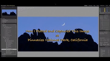 Plotting A Crescent Moon Setting at Pinnacles National Park with The Photographer