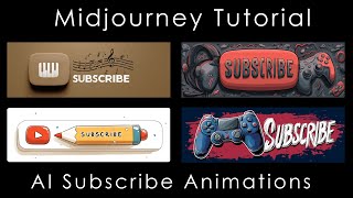 AI Designed My YouTube Subscribe Button & Banner — Midjourney Tutorial