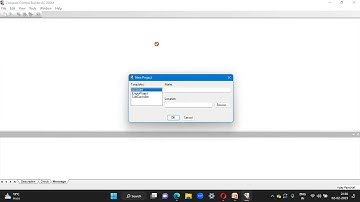 How to create a new project in Compact Control Builder software ABB AC800M