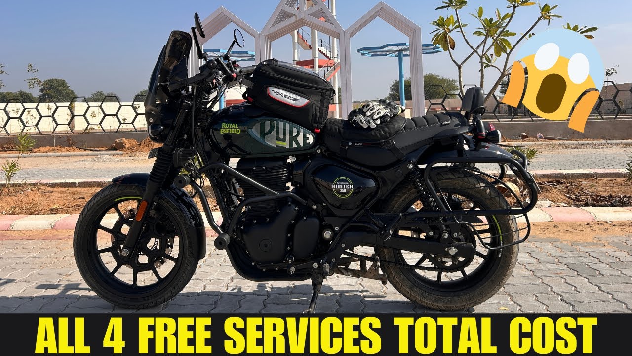 Royal Enfield Hunter 350 4th Free Service | Total Cost of All 4 Free Services + Gear Indicator Issue
