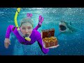 Scuba Diving for LOST TREASURE in POND MONSTER Infested Water (SHARK Attack, RUN!)