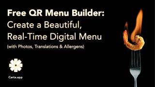Carta — Create a free and beautiful digital menu for your restaurant or bar