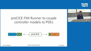preCICE-FMI Runner to couple controller models to PDEs (Leonard Willeke, Univ. Stuttgart)
