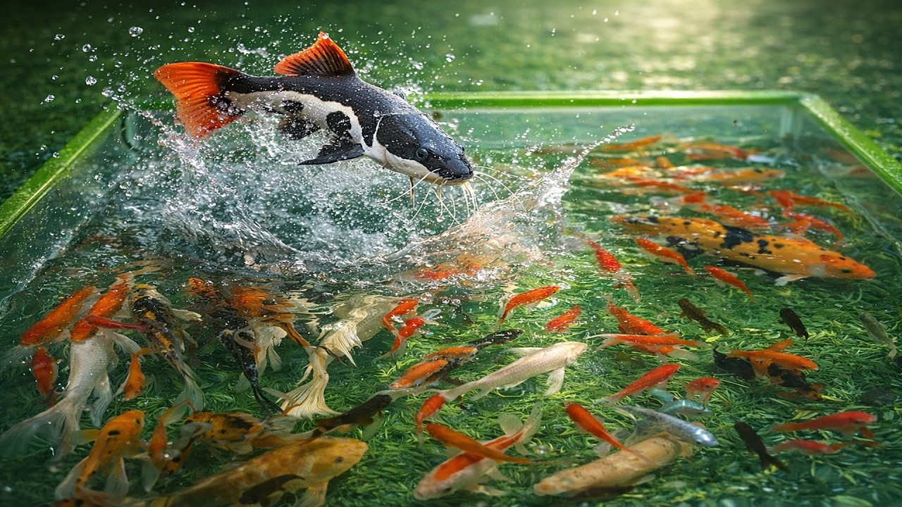 Unboxing Ikan Lele Predator, Ikan Hias Warna Warni, Ikan Koi Slayer, Ikan Mas Koki, Ikan Glofish