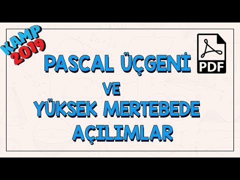 Pascal Üçgeni ve Yüksek Mertebede Açılımlar