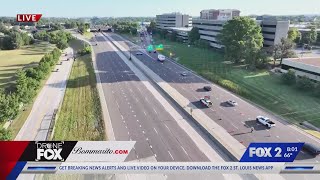 Northbound I-270 shut down after crash, southbound lanes impacted