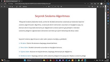 Her Yazılımcının Bilmesi Gereken Algoritmalar - Seçerek Sıralama(Selection Sort) ve Pythonla Kodlama