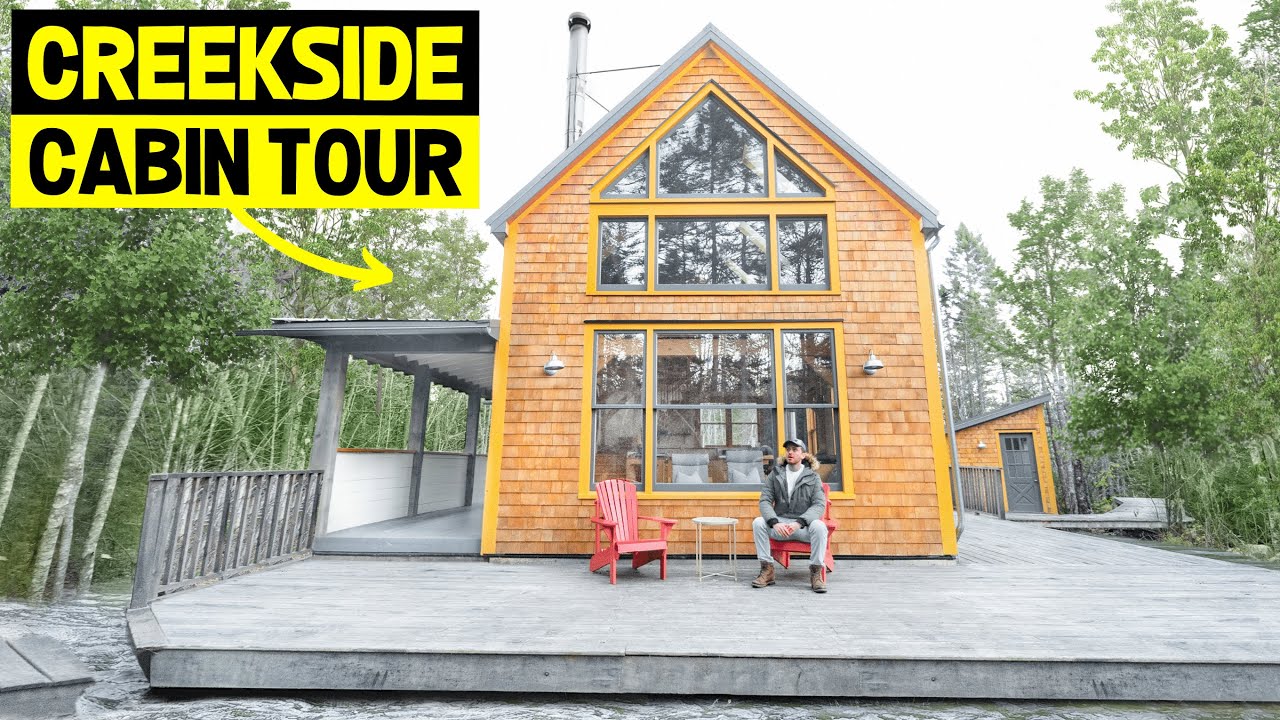 PEACEFUL CREEKSIDE CABIN w/ HOT TUB! (Waterfront Cabin Airbnb Tour