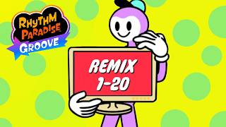 REMIX 1-20 | RHYTHM PARADISE GROOVE (Full Playthrough)