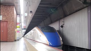 上野駅19:45入線『上越新幹線E7系F29編成 とき340号 東京行き』