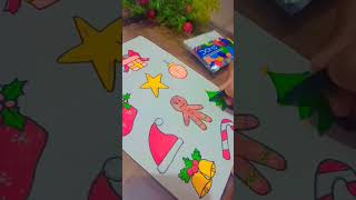 DIY Christmas art challenge🎄 day 2 #christmas theme stickers 🎄💡 screenshot 5