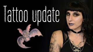 Tattoo update - bat - half sleeve - August 2019