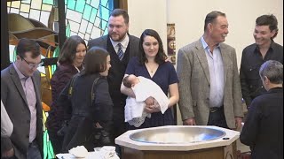 Baptism of Rebecca Noel Kovacs, St. Vincent de Paul Catholic Church, Houston, 11 am, Jan. 21-2023