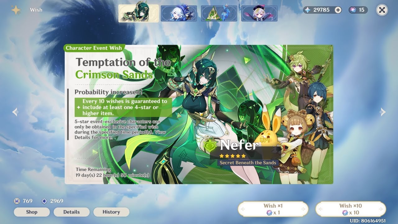 Genshin Impact: Wishing for Nefer! (Version