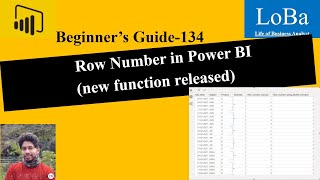 power bi rownumber function new feature | rownumber over partition by column | assign row number