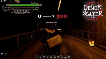 HOW TO GET TO MAX LEVEL (300) THE FASTEST WAY IN DEMON SLAYER RPG 2! (DSRPG2)