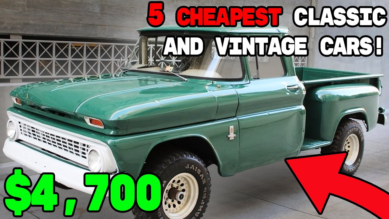 Top Picks 5! THE BEST Classic Cars for Sale Under $10,000! - YouTube