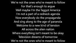 Green Day - American Idiot - Lyrics Scrolling