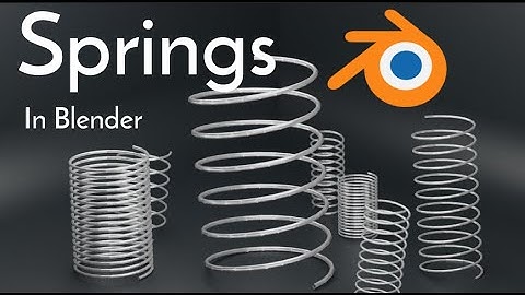 How to make a spring in Blender 2.8