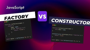 Factory Function and Constructor Function in Javascript