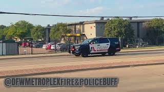 1x Arlington TX PD unit responding code 3 to an unknown calls