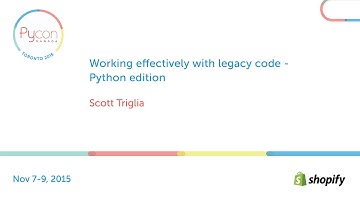 Working effectively with legacy code - Python edition (Scott Triglia)