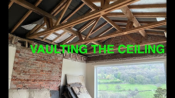 Ep 6 VAULTING THE LIVING ROOM CEILING AND EXPOSING THE TIMBER BEAMS