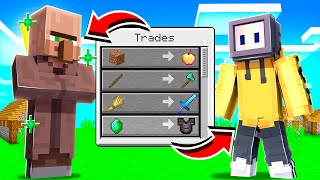 TRADING OP ITEMS WITH VILLAGER TO TROLL CHAPATI