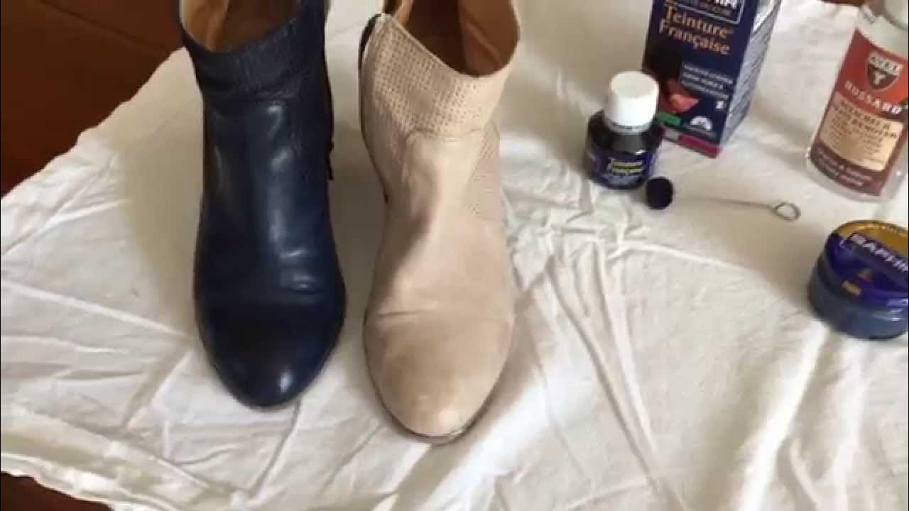 Changing the color of smooth leather shoes - Valmour 